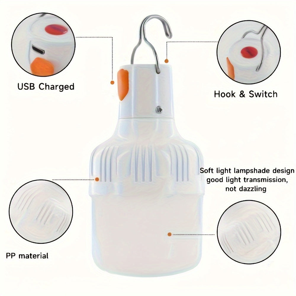 Skorter | PowerGlow LED Lamp – Rechargeable USB lamp with Lithium battery and ABS Housing