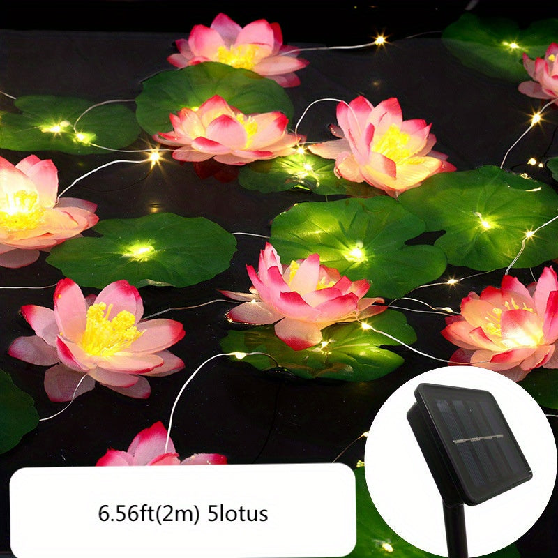 Skorter | SolarLily - Artificial Lotus Lamp with Solar Energy for Pond Decoration