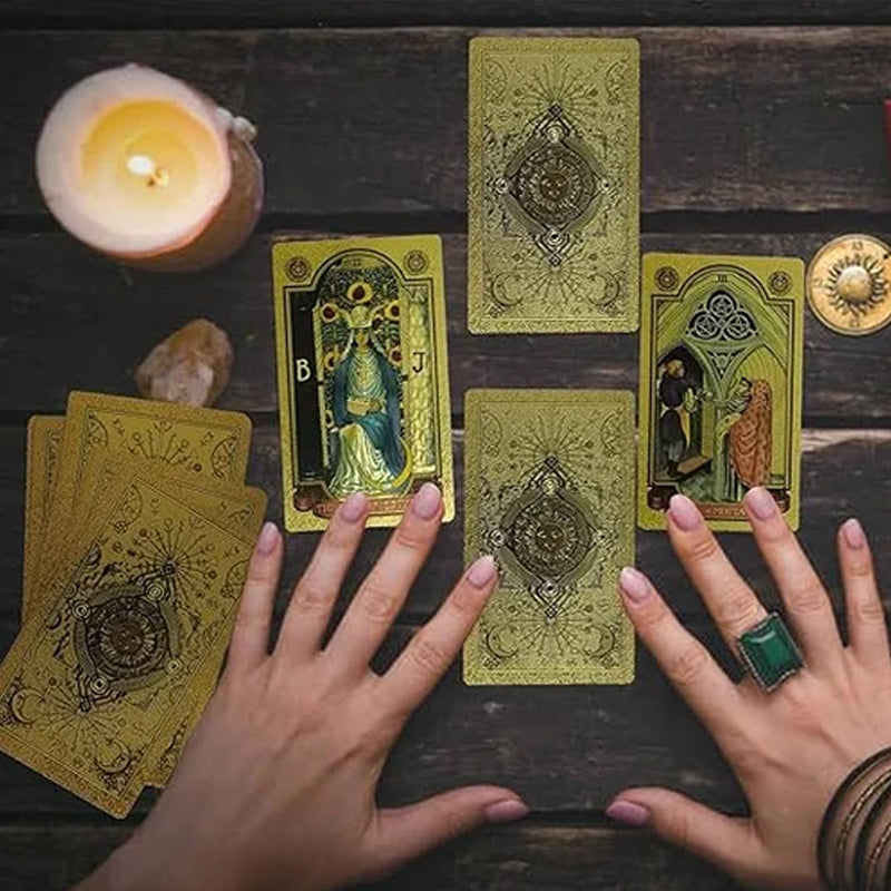 Skorter | Explore the Mystical World of Tarot Gold Foil Tarot