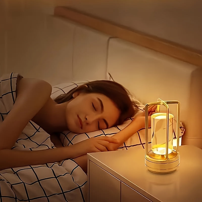 Skorter | LumiCrystal - Rechargeable LED Crystal Table Lamp with Touch Control Panel