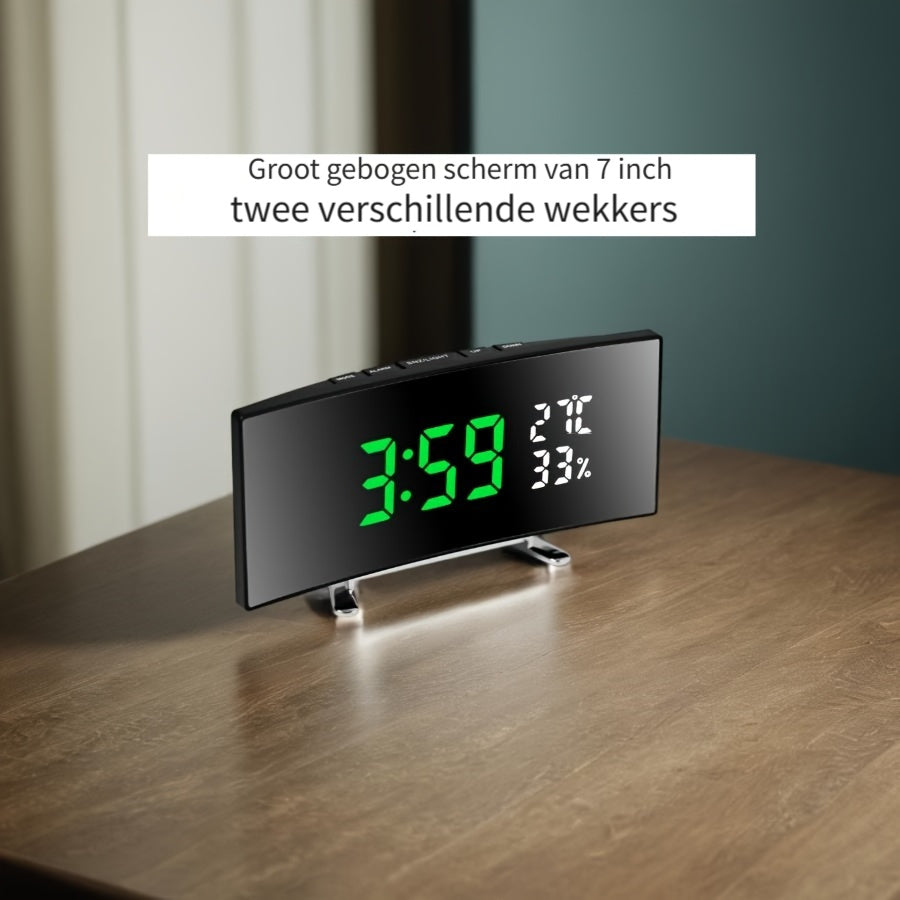 Skorter | SmartClock - Multifunctional LED Alarm Clock with Temperature Display and USB Power