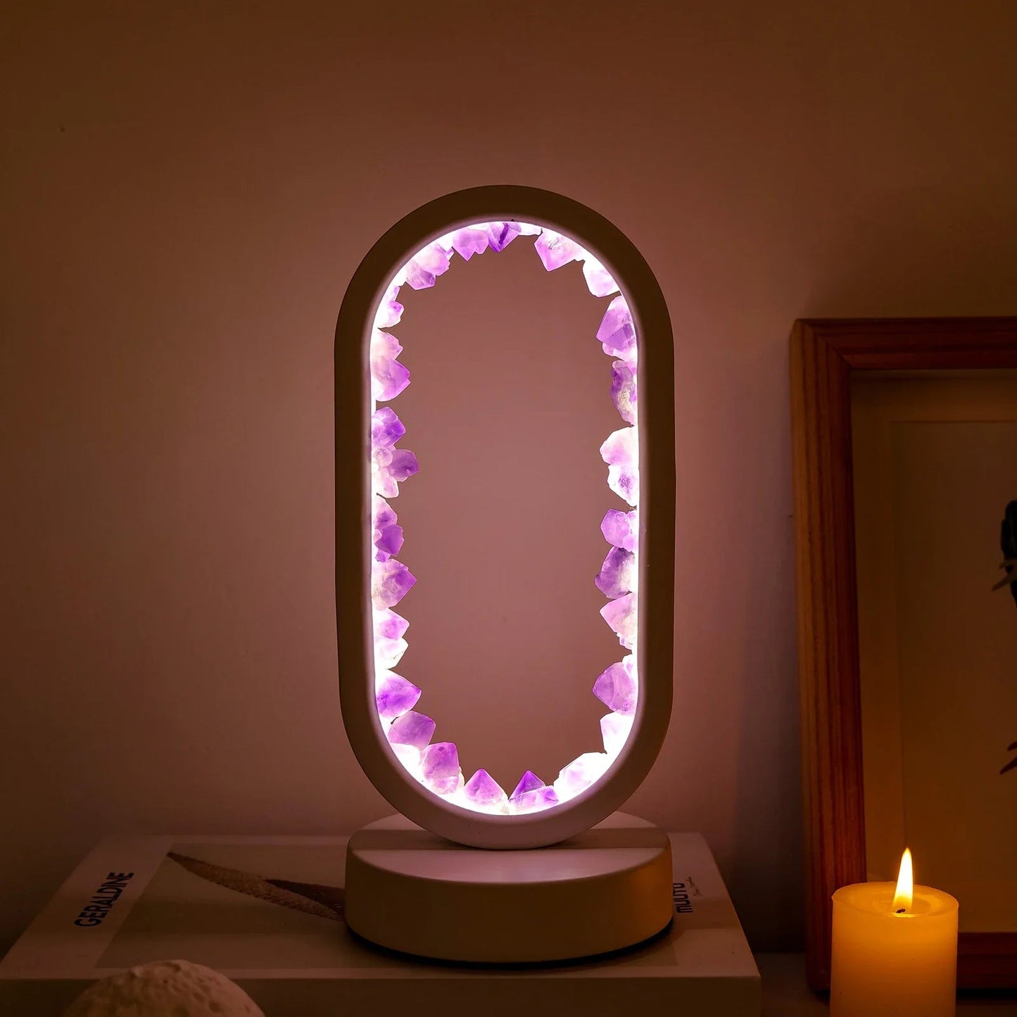 Skorter | CrystalGlow – Handmade amethyst atmospheric lamp for relaxation and peace