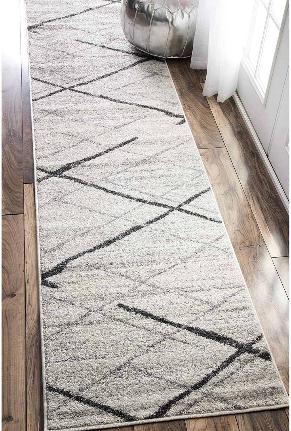 Skørter | nuLOOM Thigpen Modern Runner Rug, 2' 5" x 9' 5", Gray