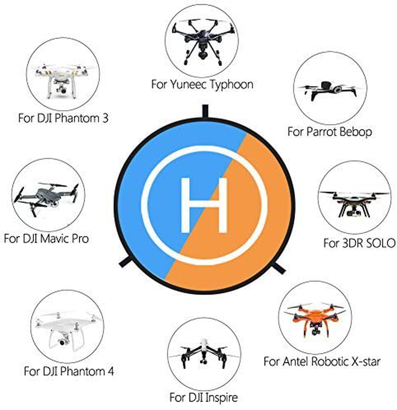 Skørter | KINBON Drone Landing Pads, Waterproof 30'' Universal Landing Pad Quick Folding Double-sided Quadcopter Landing Pads for RC Drones Helicopter DJI Spark Mavic Pro Phantom 2/3/4 Pro Inspire 2/1 3DR Solo