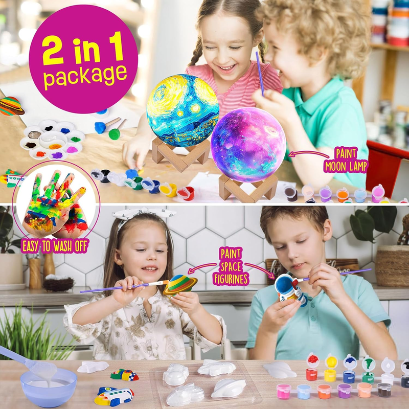Skorter | Paint your own lamp kit - DIY 3D night light for kids