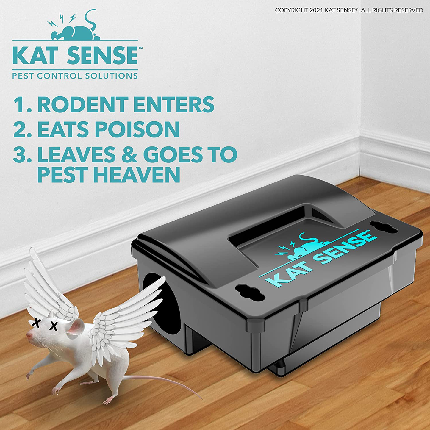 Skørter | Cat Sense Rat Bait Station Traps, Reusable Humane Rat Box Against Mice Chipmunks And Egersneller That Work, Smart Tamper-Proof Burhouse to Secure Bait Block and Pellets, Mouse Bait Station Outdoor