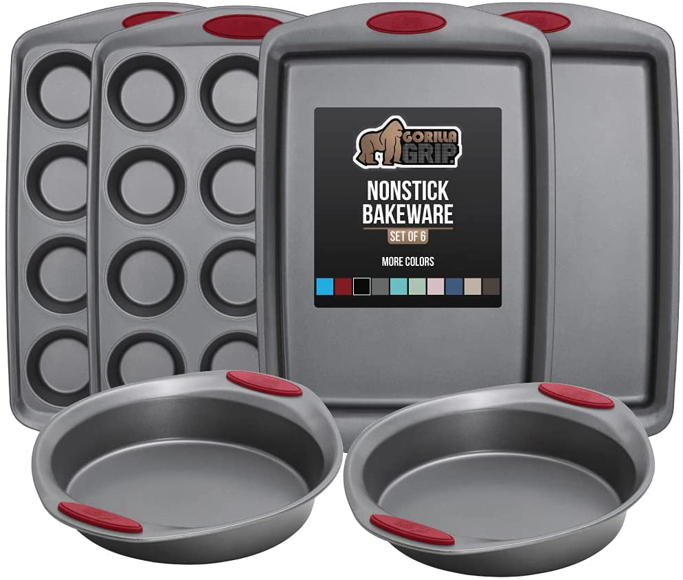 Skørter | Multipack Gorilla Grip Bakeware Sets, Nonstick, Heavy Duty Carbon Steel