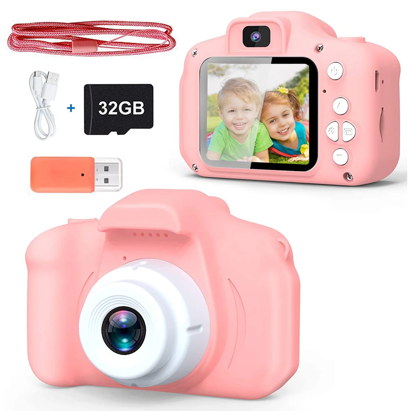 Skørter | Kids 1080P HD 20MP Digital Camera with 32GB SD card