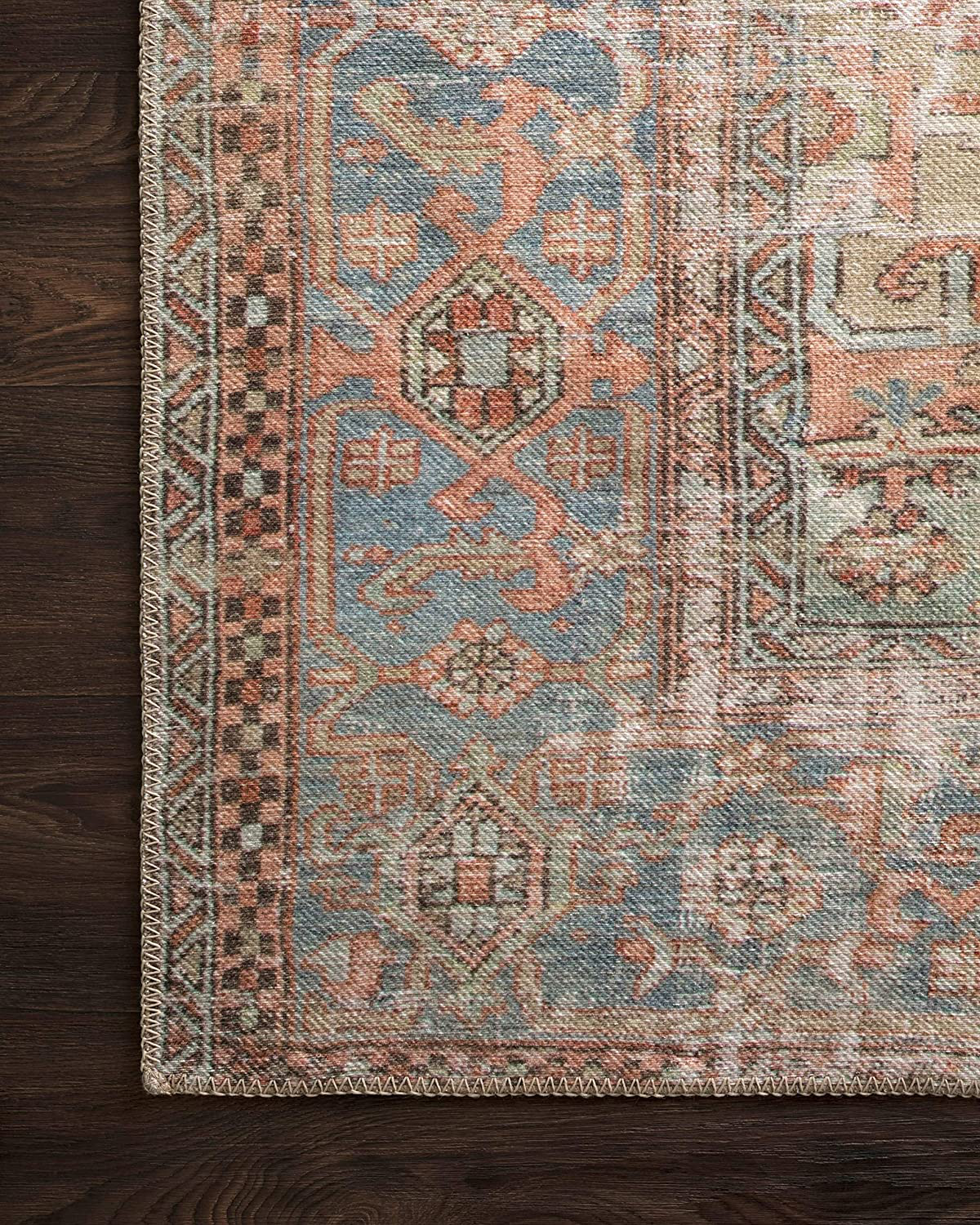 Skørter | Loloi II Loren Collection Vintage Printed Persian Area Rug 2'-3" x 3'-9" Sand