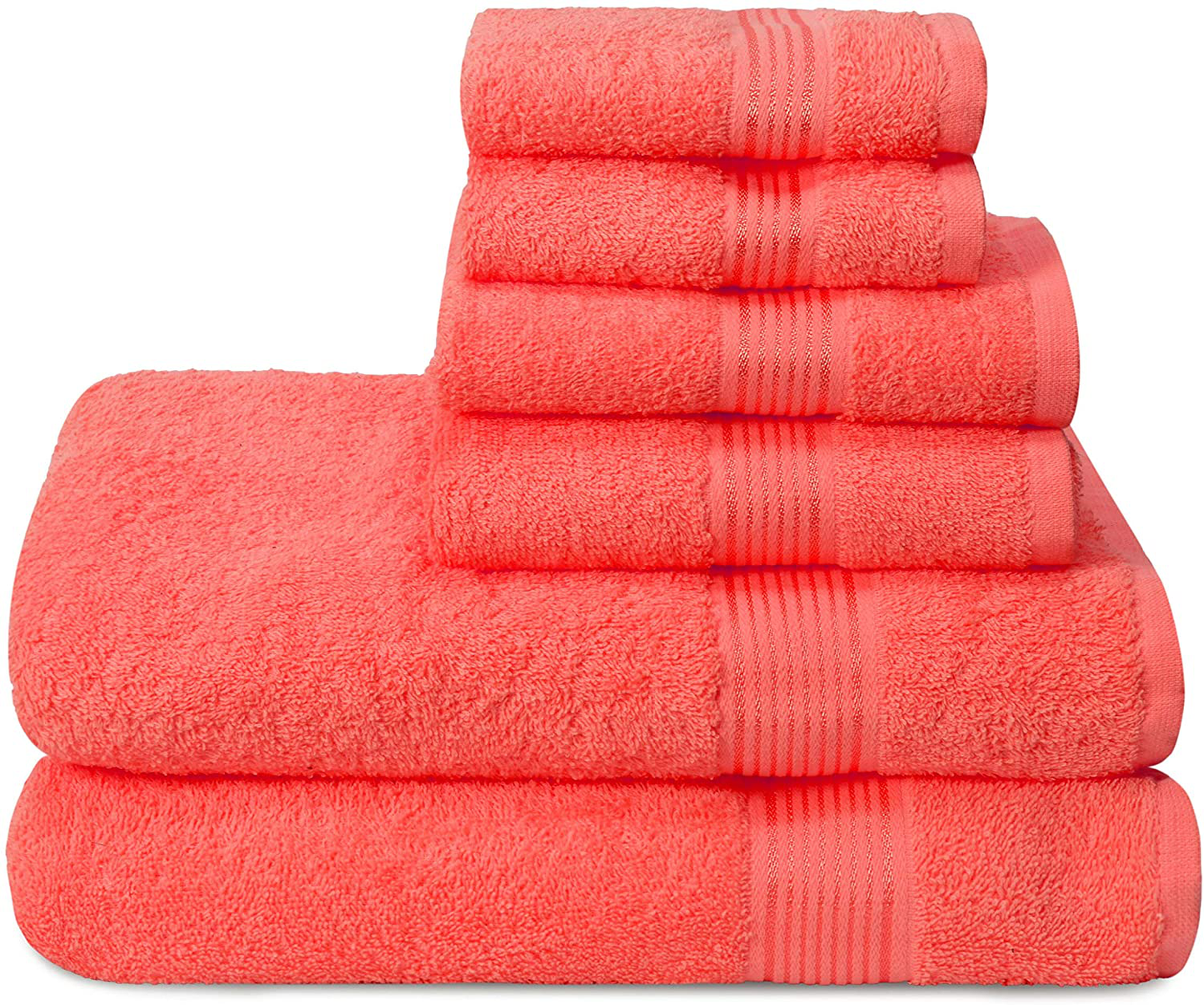 Skorter | 6 Pack Ultra Soft Cotton Quick Dry Towel Set