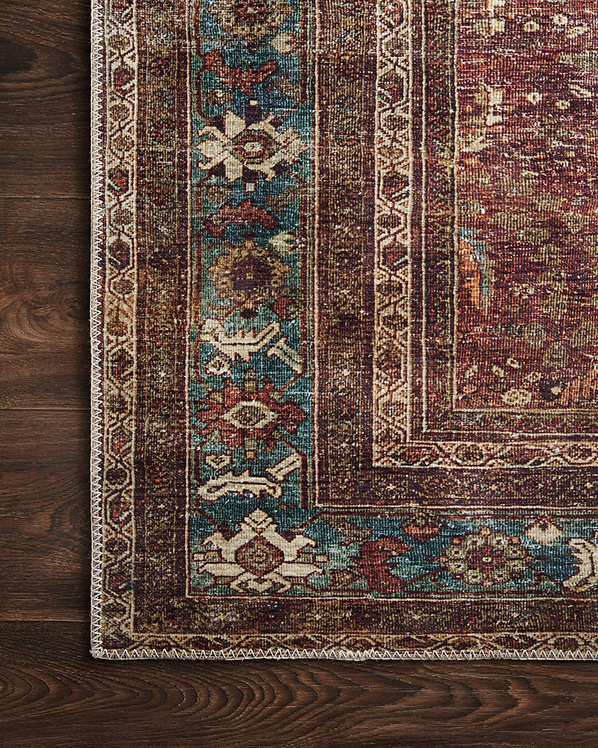 Skørter | Loloi II Layla LAY-02 Spice Traditional Runner Rug 2'-6" x 7'-6"