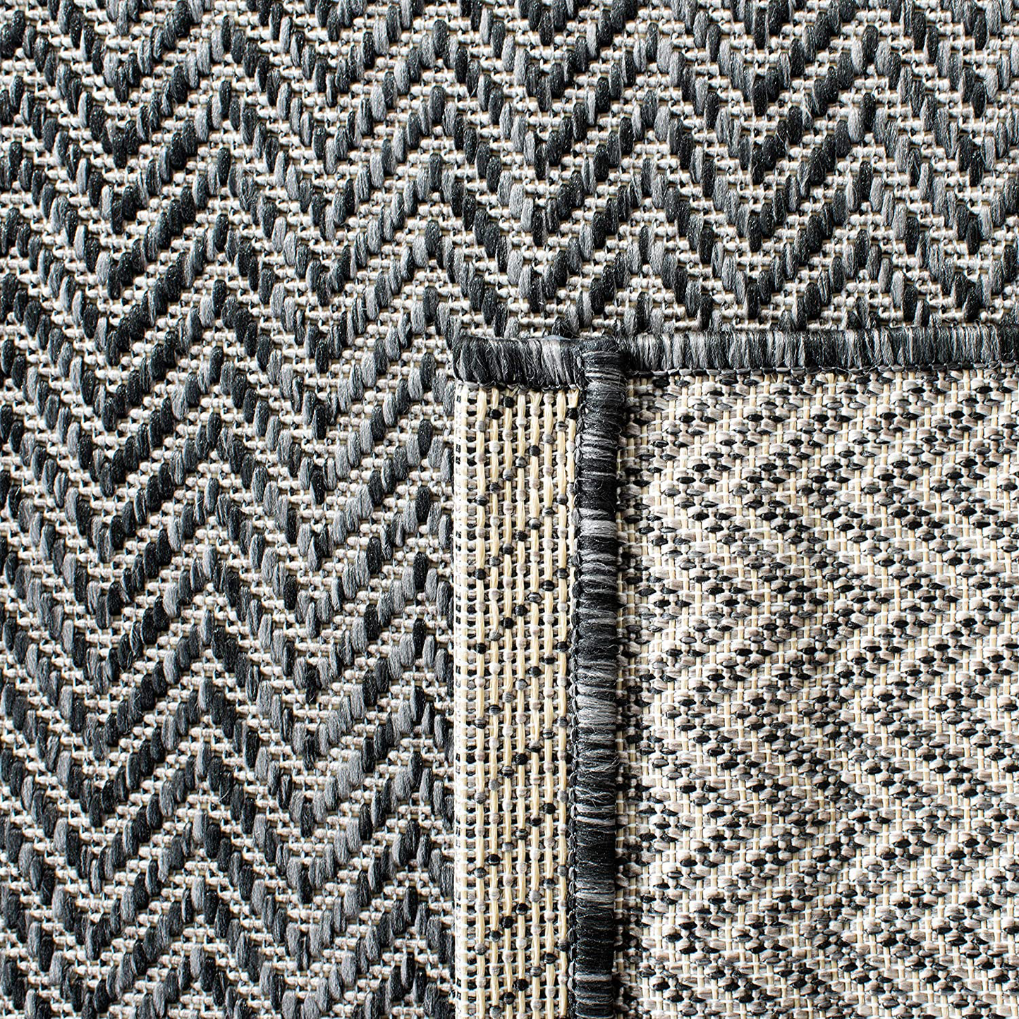 Skørter | Safavieh Courtyard Collection CY8022 Indoor/ Outdoor Non-Shedding Stain Resistant Patio Backyard Runner, 2'3" x 6'7", Gray / Navy Blue