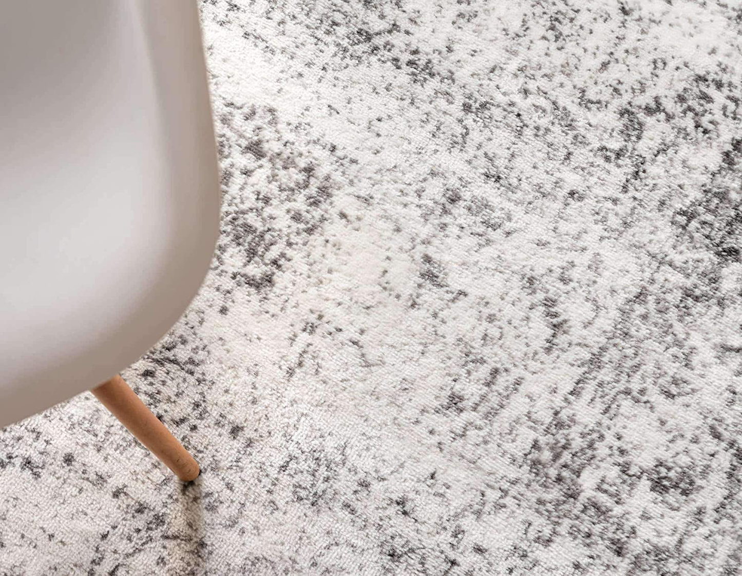Skørter | Unique Loom Sofia Collection Area Traditional Vintage Rug, French Inspired Perfect for All Home Decor, 2' 0 x 6' 7 Runner, Dark Gray/Ivory