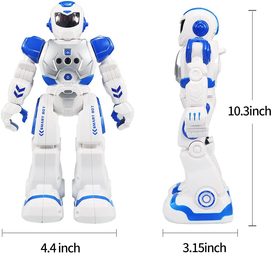 Skorter | Remote Control Robot for Kids, Sikaye Intelligent Programmable Robot with Infrared Controller Toys, Dance, Sing, Moonwalk and LED Eyes, Motion-Sensitive Robot Kit for Kids (Yellow)