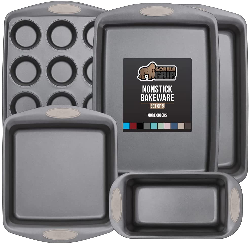 Skørter | Multipack Gorilla Grip Bakeware Sets, Nonstick, Heavy Duty Carbon Steel