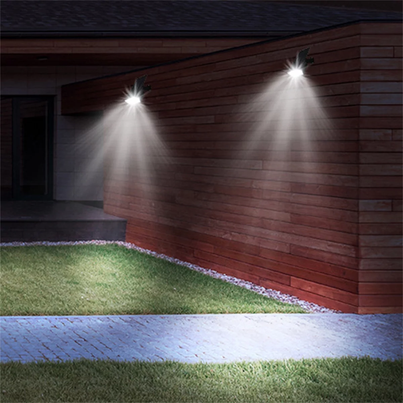 Skørter | 2-pack solar spotlights - Outdoor motion sensor, 800LM 6500K solar powered landscape spotlights - Automatic on/off
