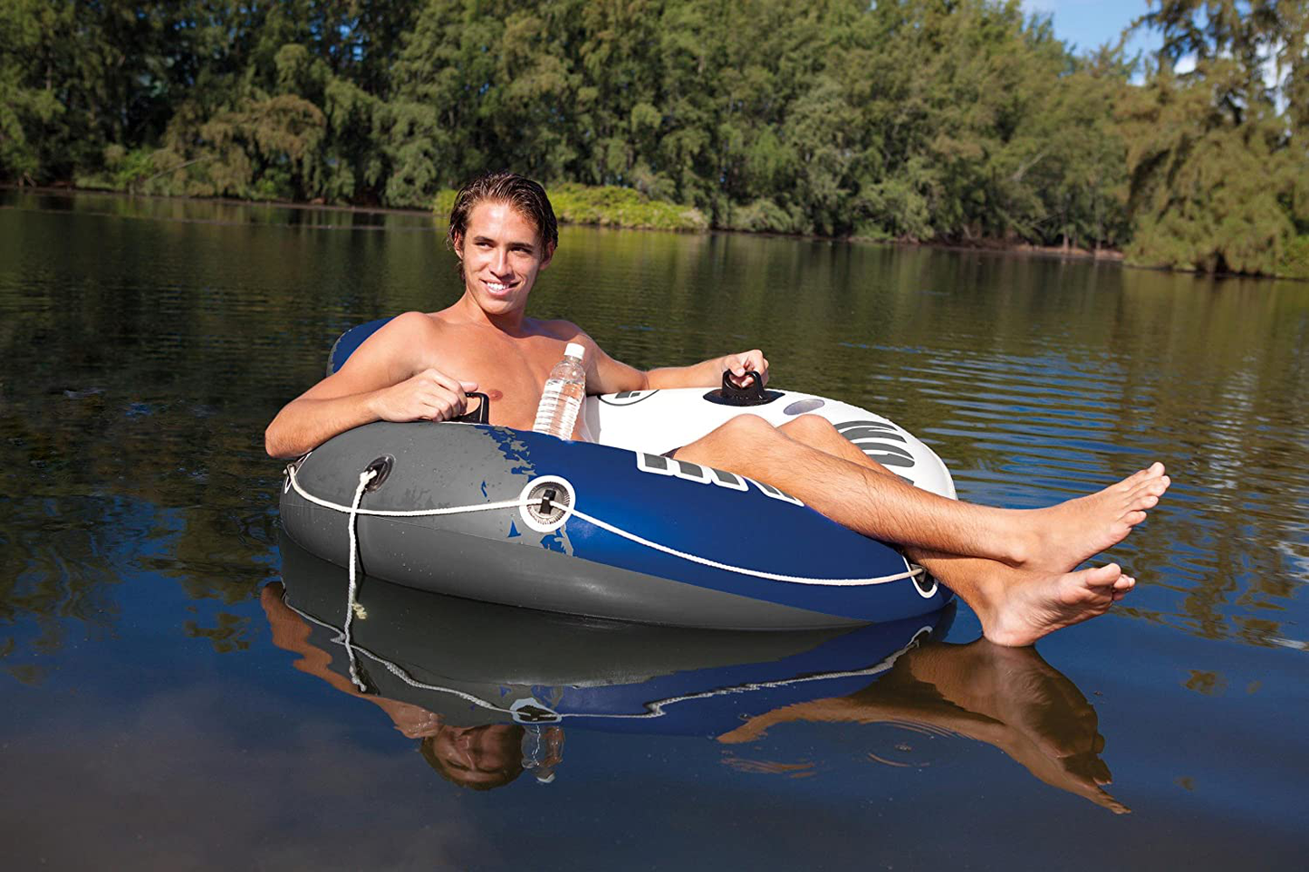 Skorter | Intex River Run I Sport Lounge, Inflatable Water Float, 53" Diameter