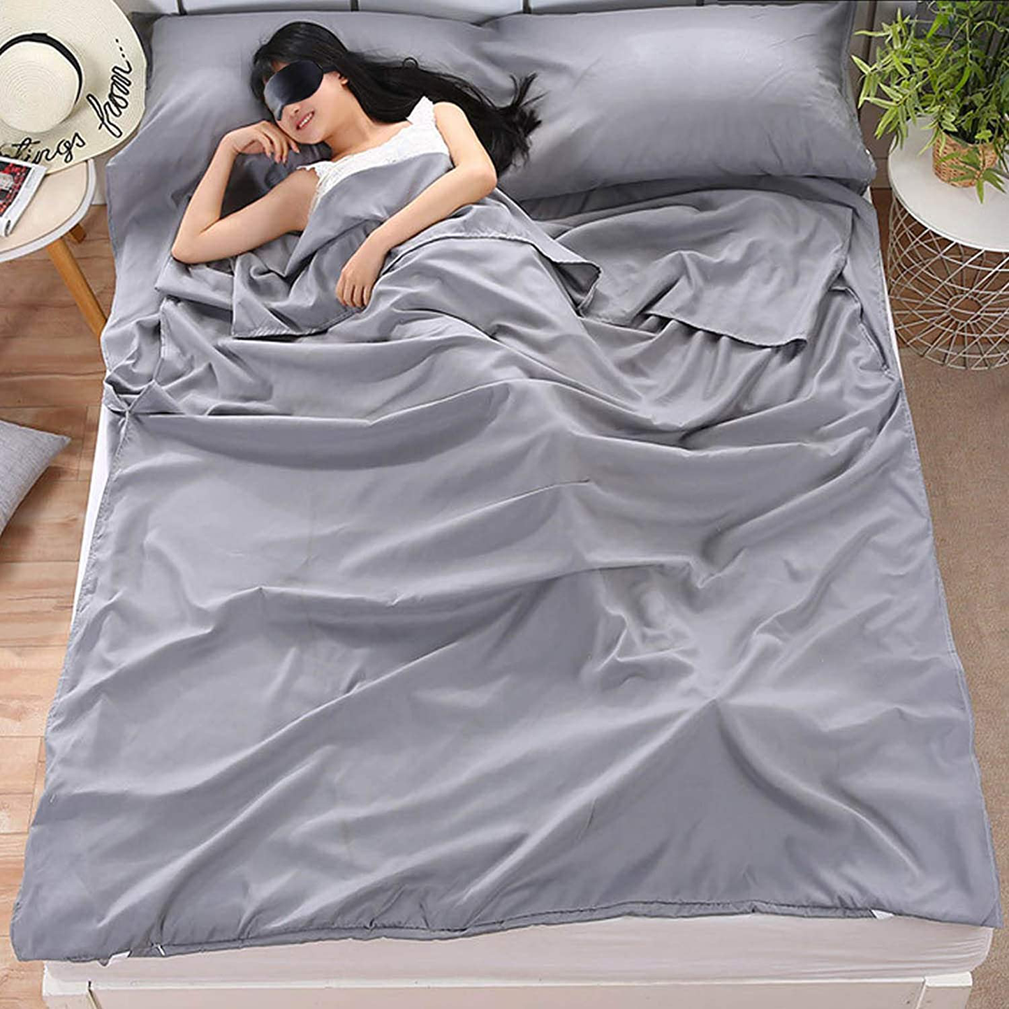 Skørter | Camping Sleeping Pad Lightweight Portable Clean Travel Sheet Bag for Hotel Train Trip Hiking Camping Outdoor Picnic