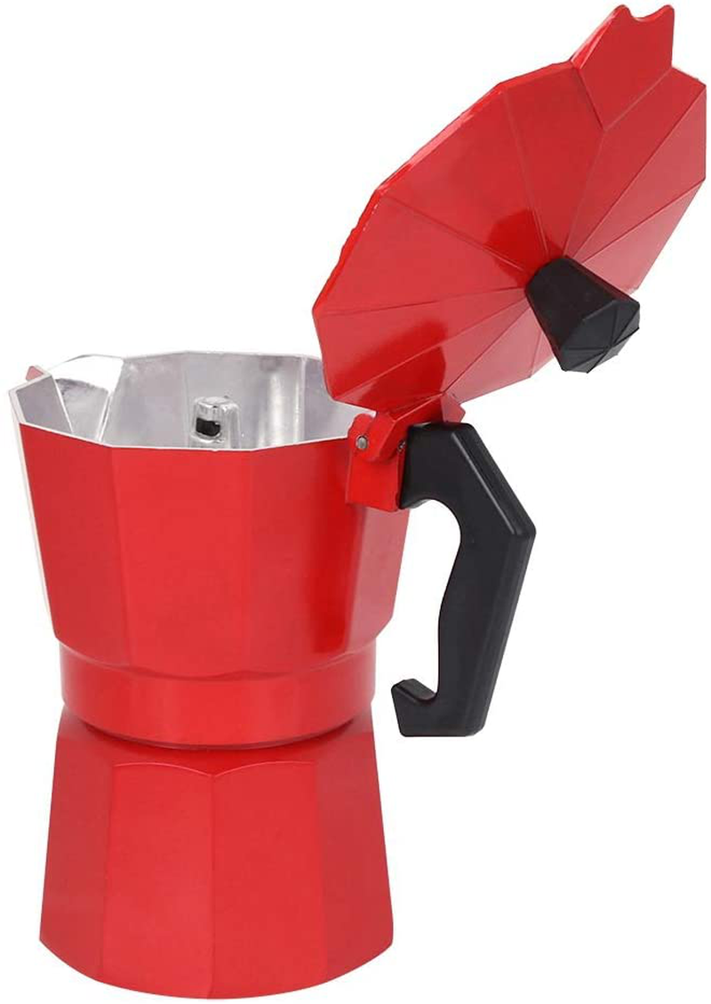 Skørter | 6 Cup Coffee Maker, Italian Style Coffee Maker, Moka Coffee Maker, Coffee Maker Tools, Quick Cleaning Pot for Home Office (Black)