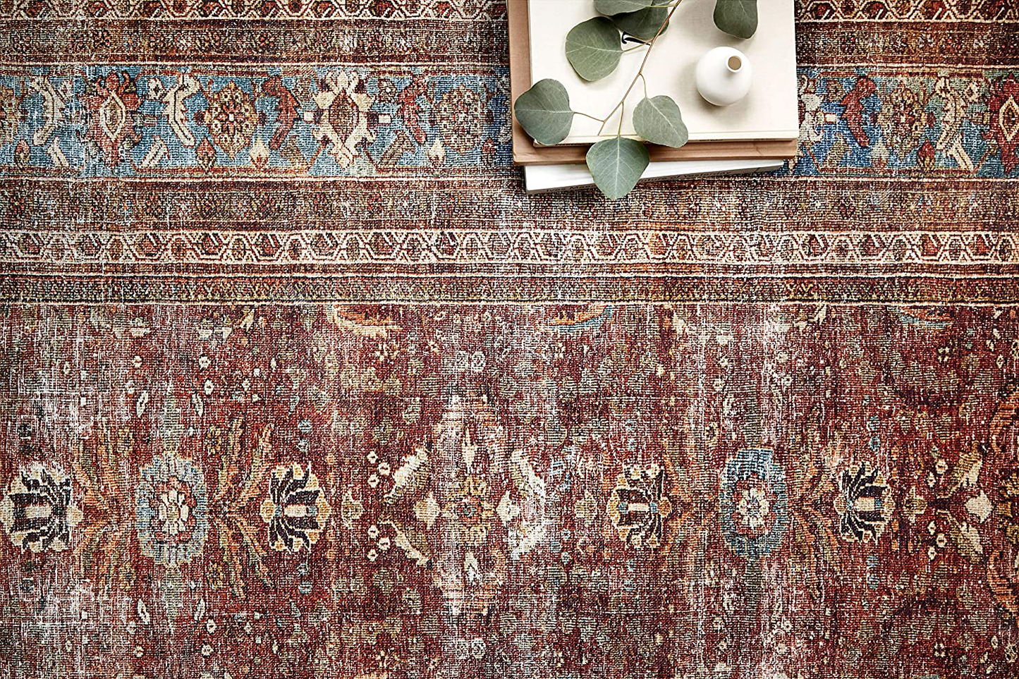 Skørter | Loloi II Layla LAY-02 Spice Traditional Runner Rug 2'-6" x 7'-6"