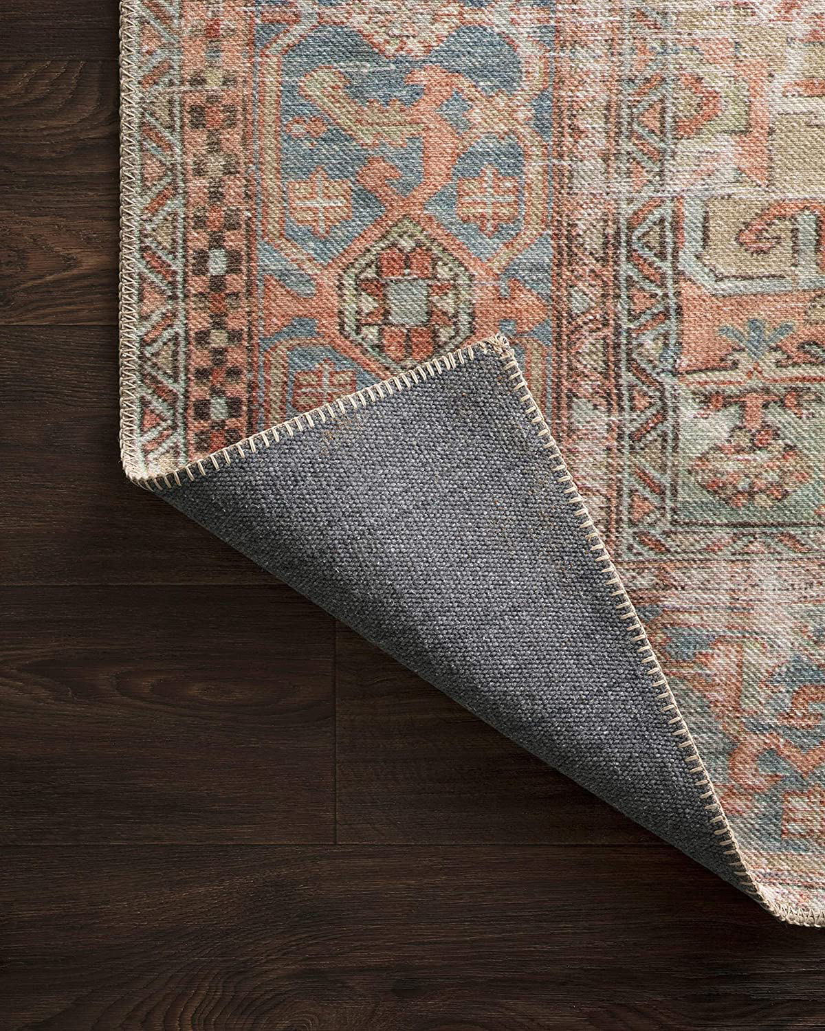 Skørter | Loloi II Loren Collection Vintage Printed Persian Area Rug 2'-3" x 3'-9" Sand