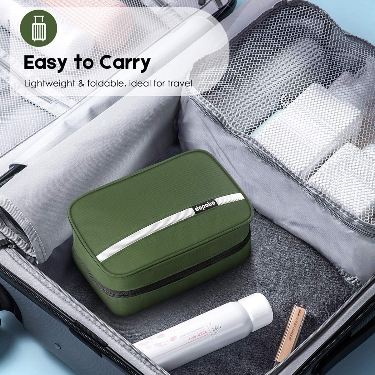 Skørter | Dopobo Travel Toilet Bag Portable Hanging Water-Repellent Wash Bag for Travel, Business Trip, Camping