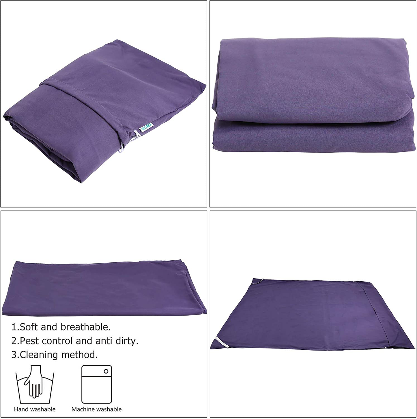 Skørter | Camping Sleeping Pad Lightweight Portable Clean Travel Sheet Bag for Hotel Train Trip Hiking Camping Outdoor Picnic