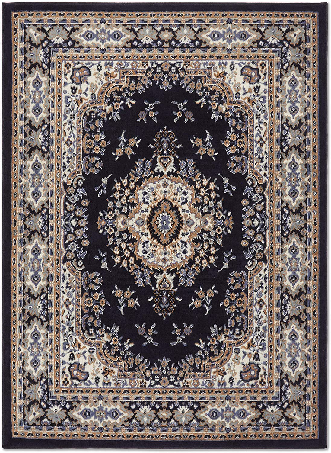 Skørter | Home Dynamix Premium Sakarya Traditional Medallion Border Rug, Porcelain, 5'2"x7'4" Rectangle