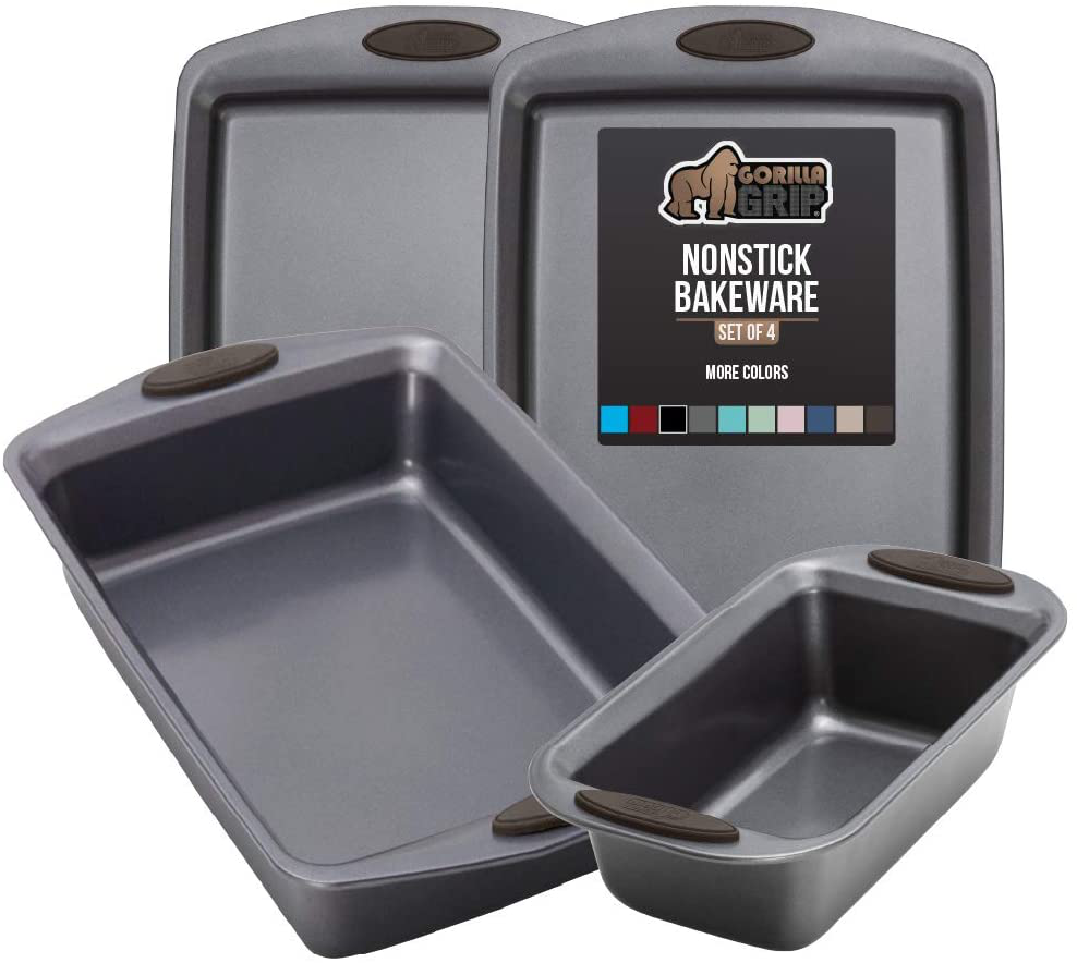 Skørter | Multipack Gorilla Grip Bakeware Sets, Nonstick, Heavy Duty Carbon Steel