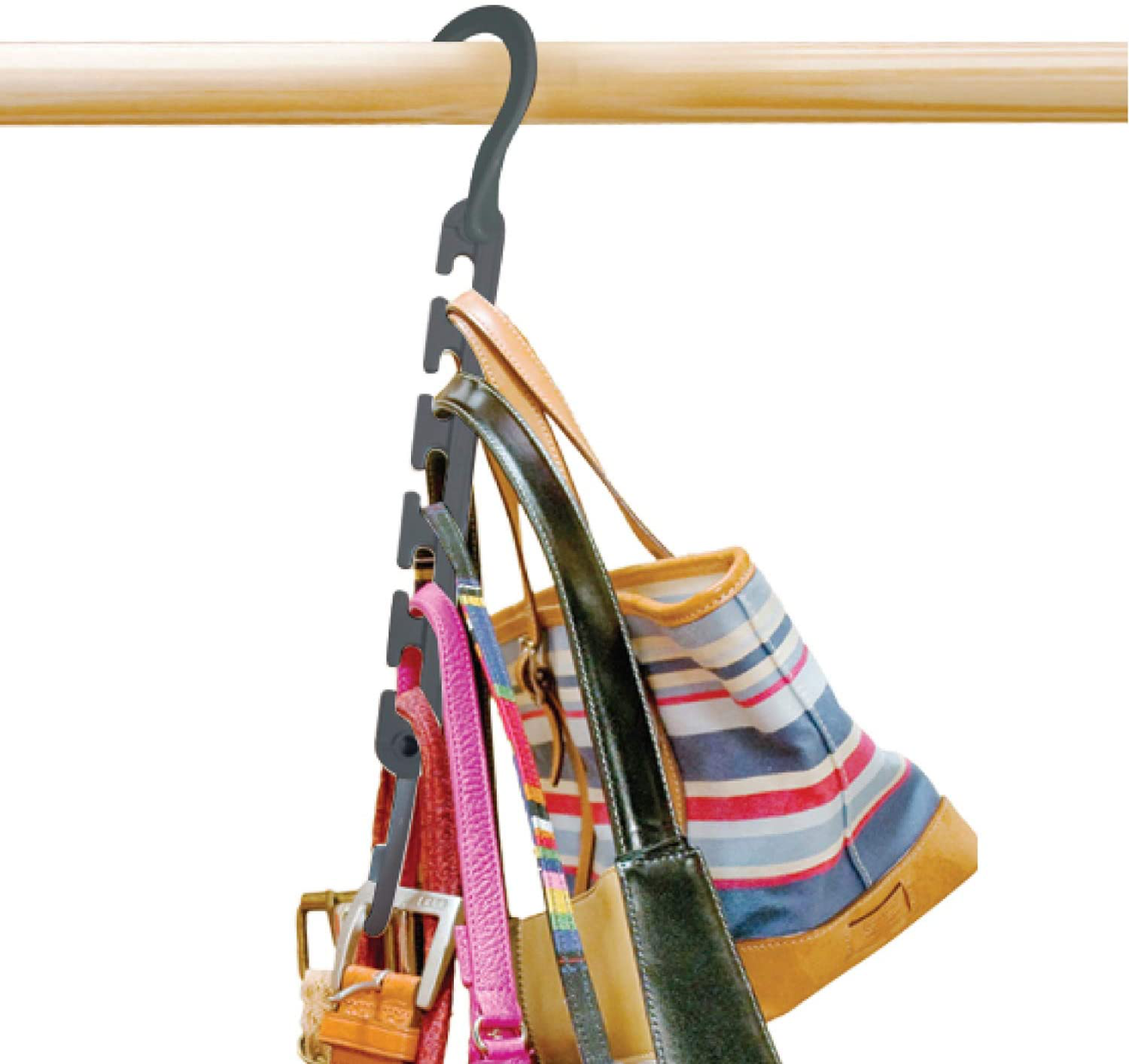 Skorter | Wonder Hanger Max New and Improved, Pack of 24 – Triples Clothes Space for Simple, Effortless, Wrinkle-Free Clothes, Comes Fully Assembled, Gray