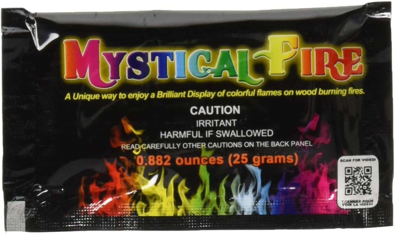 Skørter | Mysterious fire flame colorant Long-Lasting Flame Color Changer 25 gram packs for indoor or outdoor wood burning 50-count box Multicolor