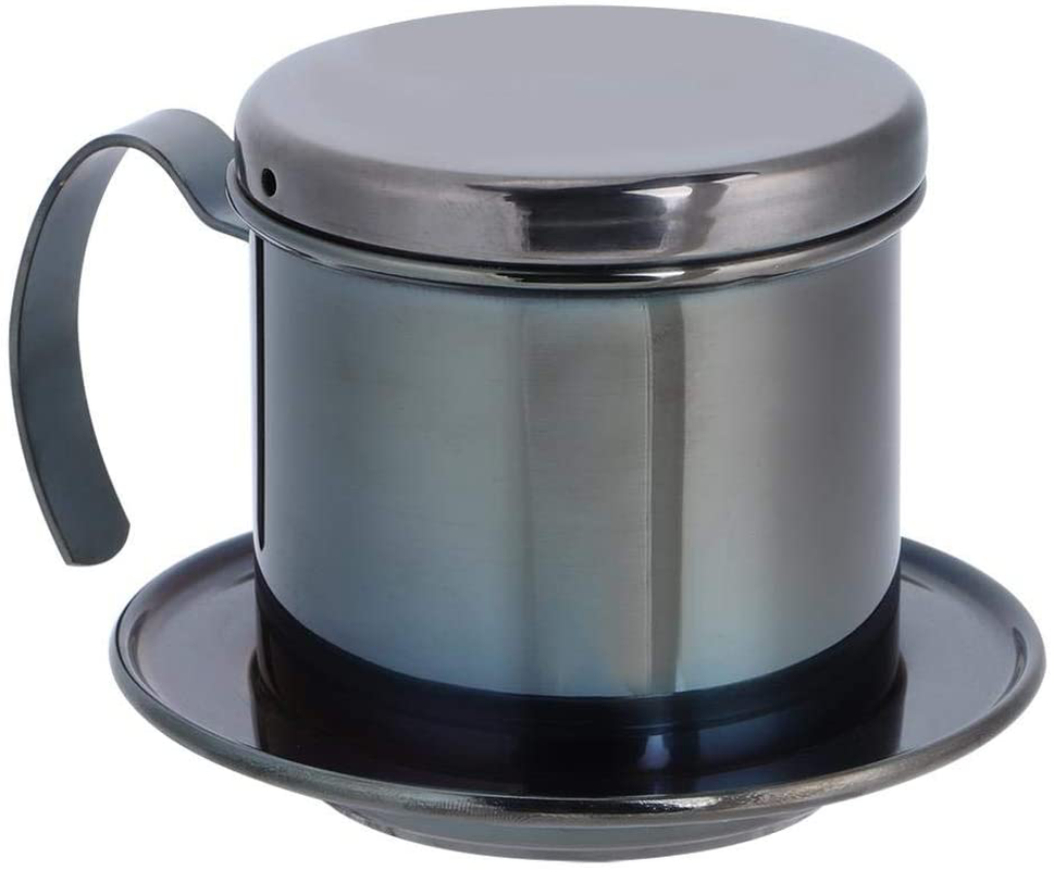 Skørter | Portable stainless steel coffee drip filter kettle for home kitchen office outdoor use, durable, safe (Black)