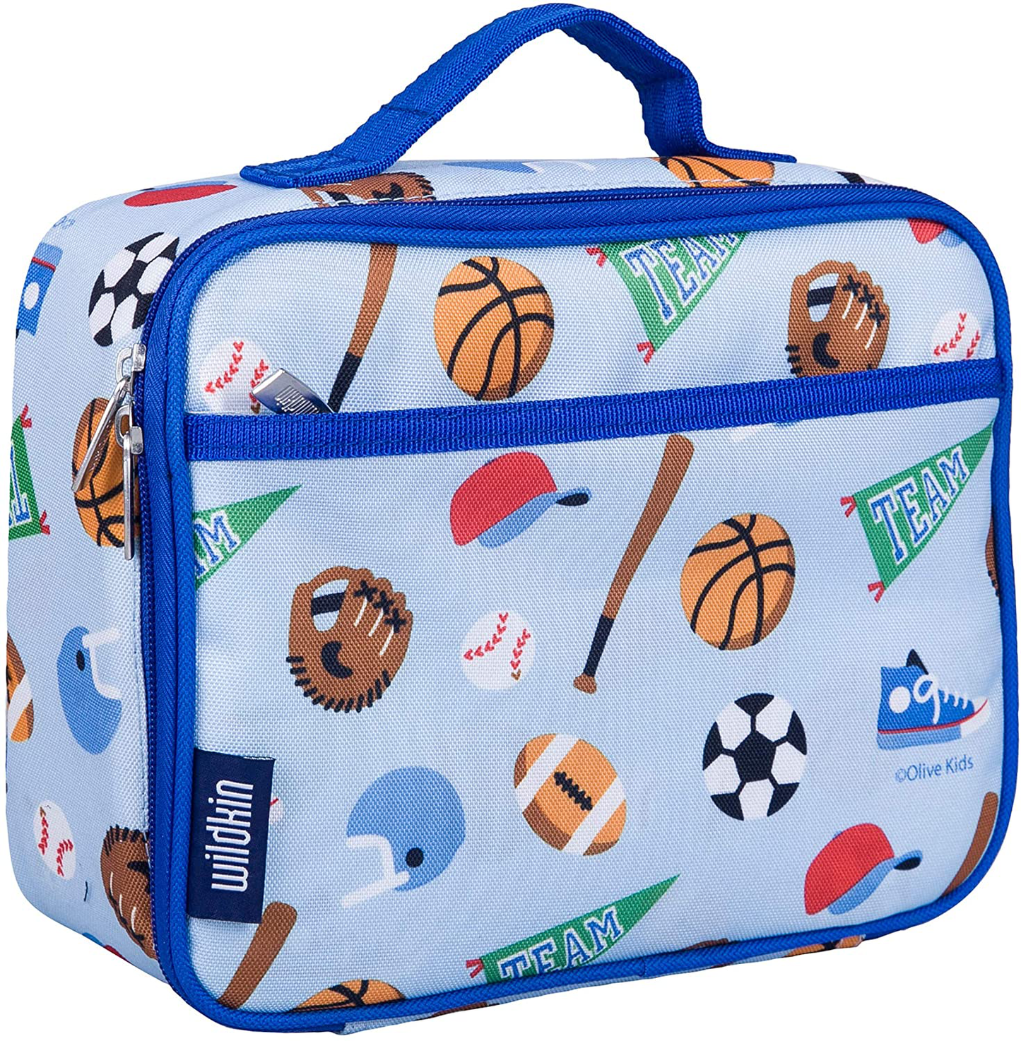 Skørter | Wildkin Kids Insulated Lunchbox Bag for Boys and Girls, Perfect Size for Packing Hot or Cold Snacks for School and Travel, Measures 9.75 x 7 x 3.25 Inches, BPA-Free, Olive Kids (Jurassic Dinosaurs)