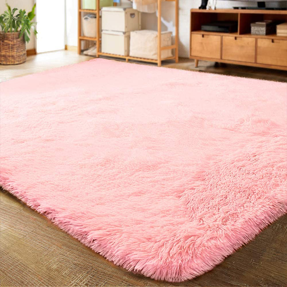Skørter | LOCHAS Ultra Soft Indoor Modern Area Rugs Fluffy Living Room Carpets for Children Bedroom Home Decor Nursery Rug 6x9 Feet, Pink