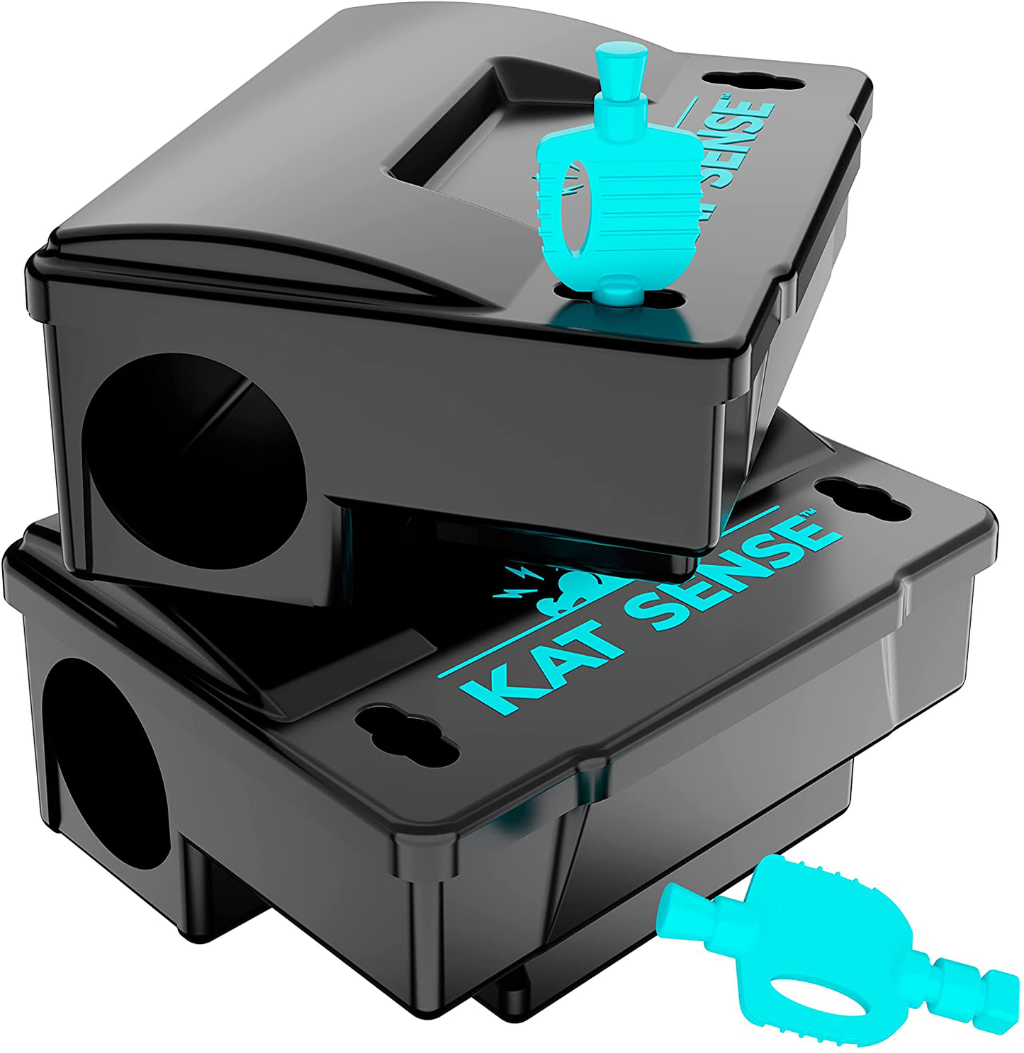 Skørter | Cat Sense Rat Bait Station Traps, Reusable Humane Rat Box Against Mice Chipmunks And Egersneller That Work, Smart Tamper-Proof Burhouse to Secure Bait Block and Pellets, Mouse Bait Station Outdoor