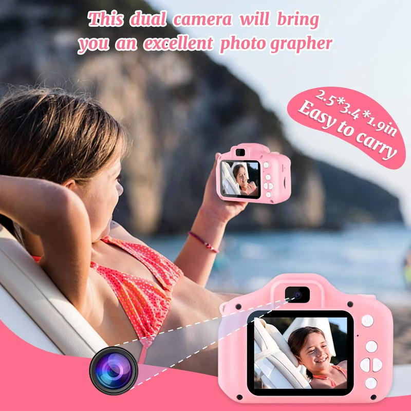 Skørter | Kids 1080P HD 20MP Digital Camera with 32GB SD card