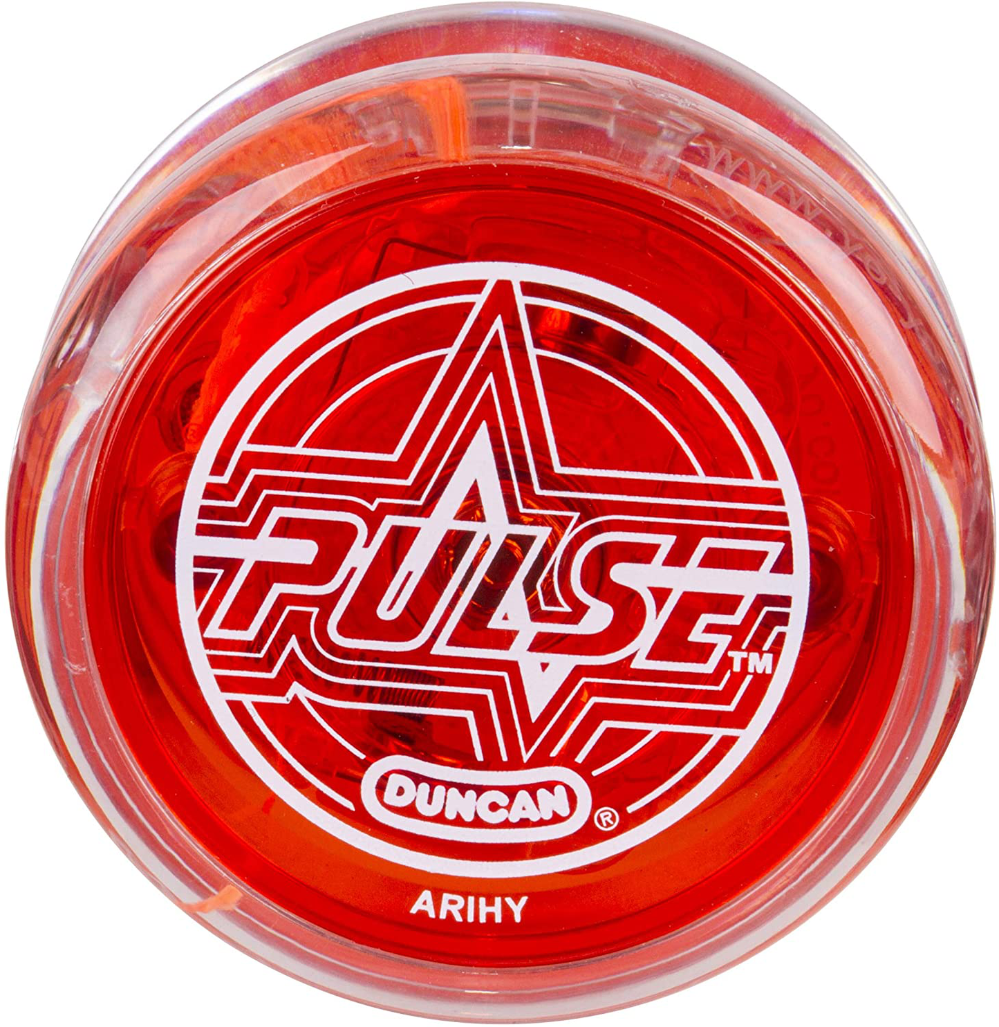 Skorter | Duncan Toys Pulse Led Light-Up Yo-Yo, Intermediate Level Yo-Yo With Ball Bearing Axle And Led Lights, Clear/Green