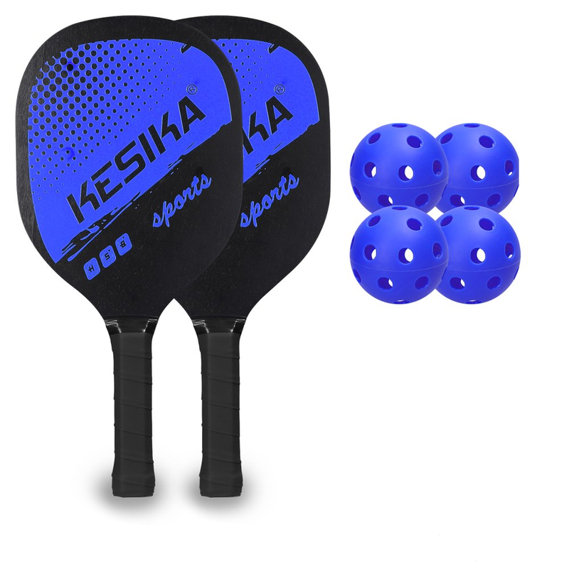 Skorter | 6 Piece Pickleball Paddle Set with 4 Pickleball Balls and Carrying Case