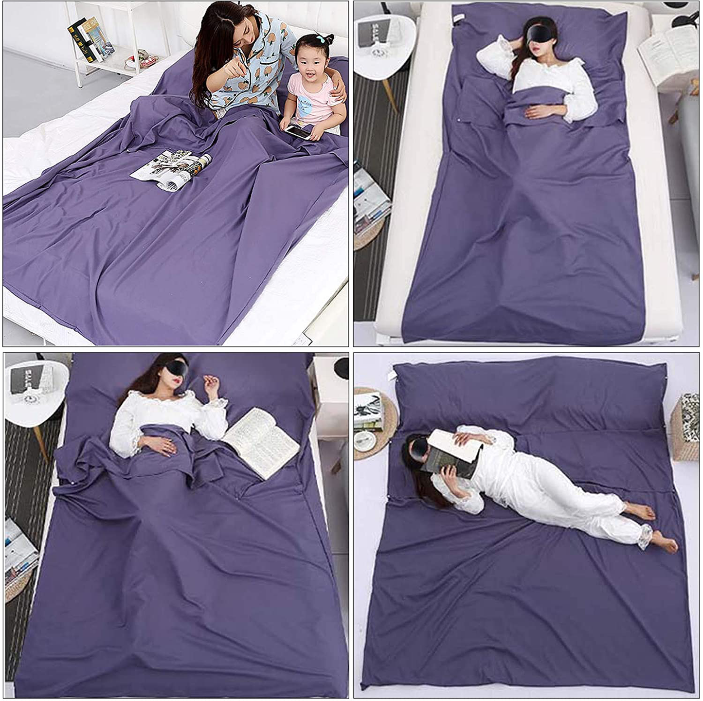Skørter | Camping Sleeping Pad Lightweight Portable Clean Travel Sheet Bag for Hotel Train Trip Hiking Camping Outdoor Picnic