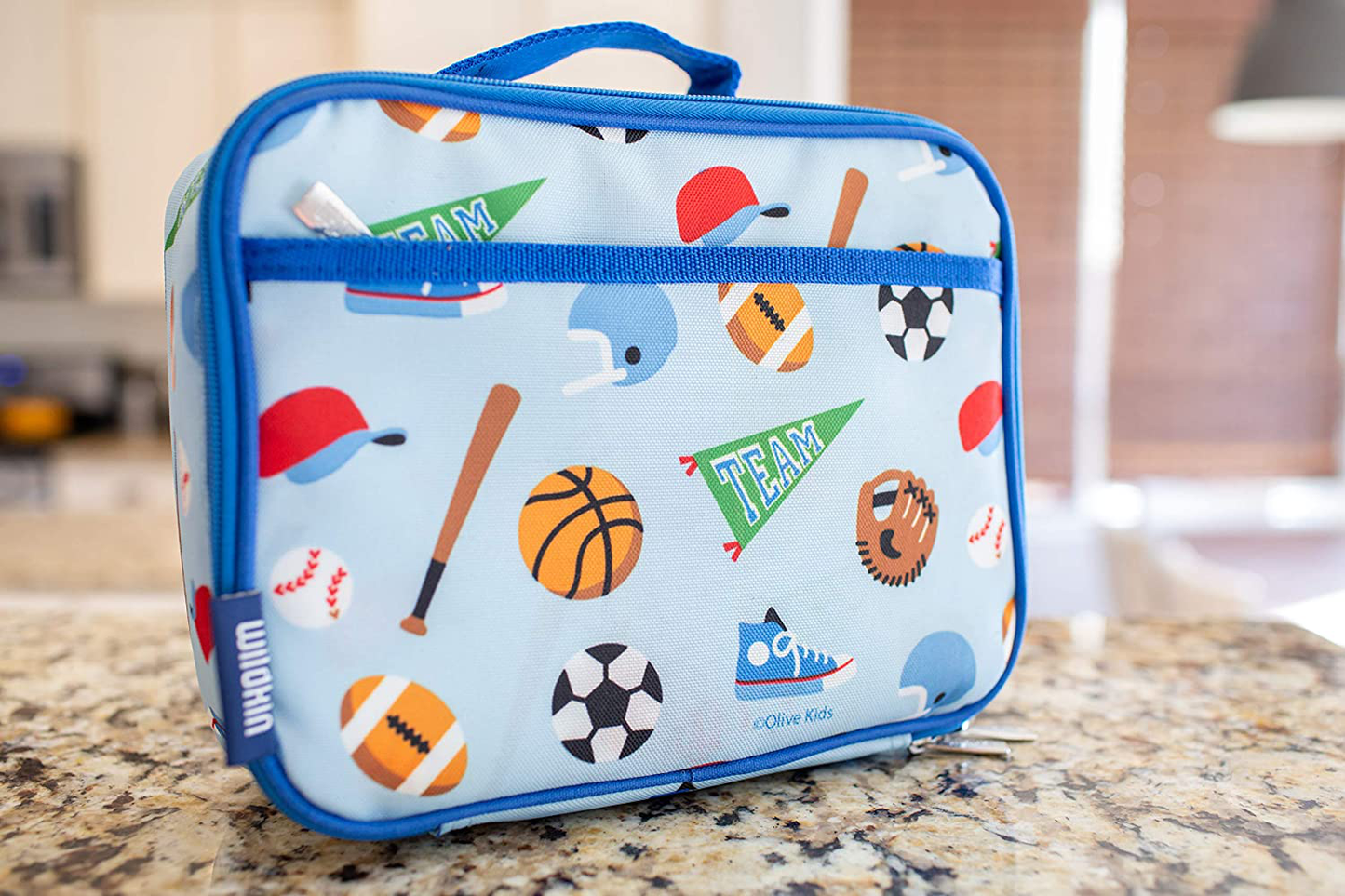 Skørter | Wildkin Kids Insulated Lunchbox Bag for Boys and Girls, Perfect Size for Packing Hot or Cold Snacks for School and Travel, Measures 9.75 x 7 x 3.25 Inches, BPA-Free, Olive Kids (Jurassic Dinosaurs)