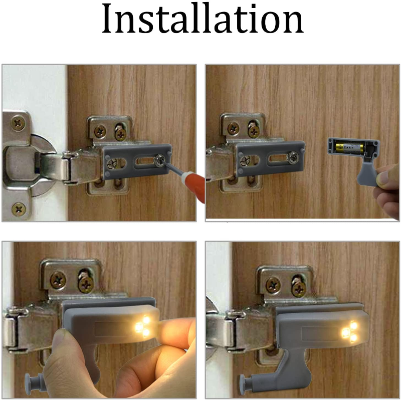 Skorter | 12 Pack LED Sensor Lights - Smart Touch Induction Closet Lights