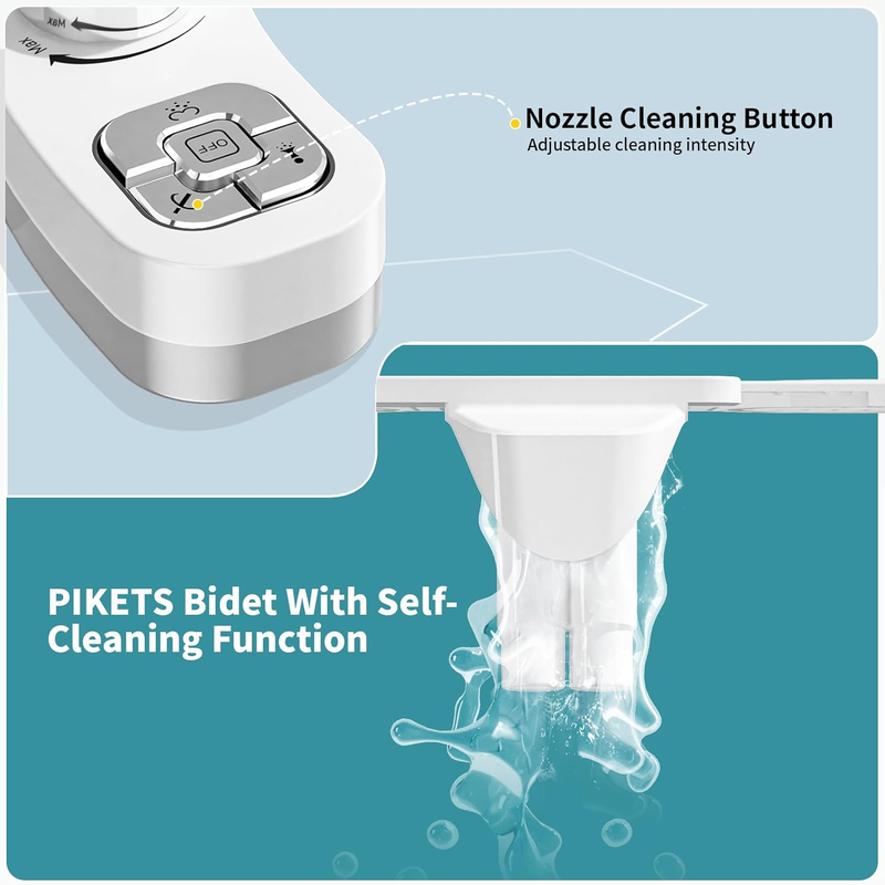 Skørter | Double nozzle bidet holder for toilet - Adjustable