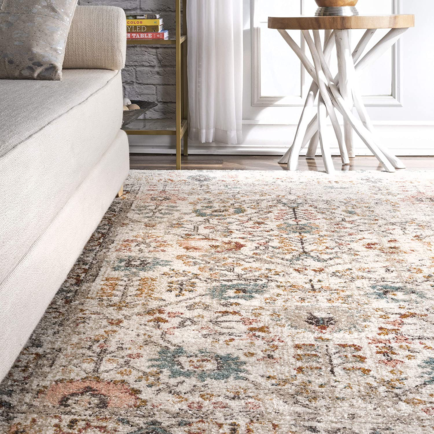 Skørter | nuLOOM Rose Persian Vintage Runner Rug, 2' 6" x 6', Beige