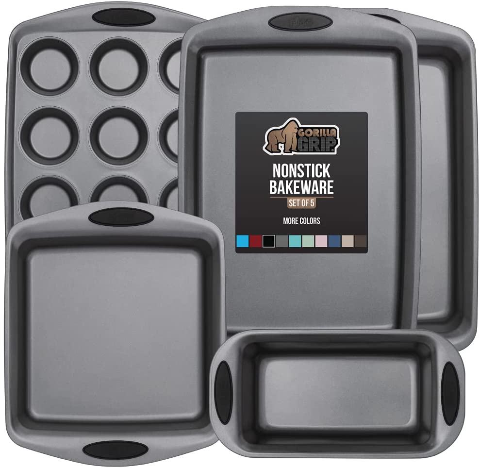 Skørter | Multipack Gorilla Grip Bakeware Sets, Nonstick, Heavy Duty Carbon Steel