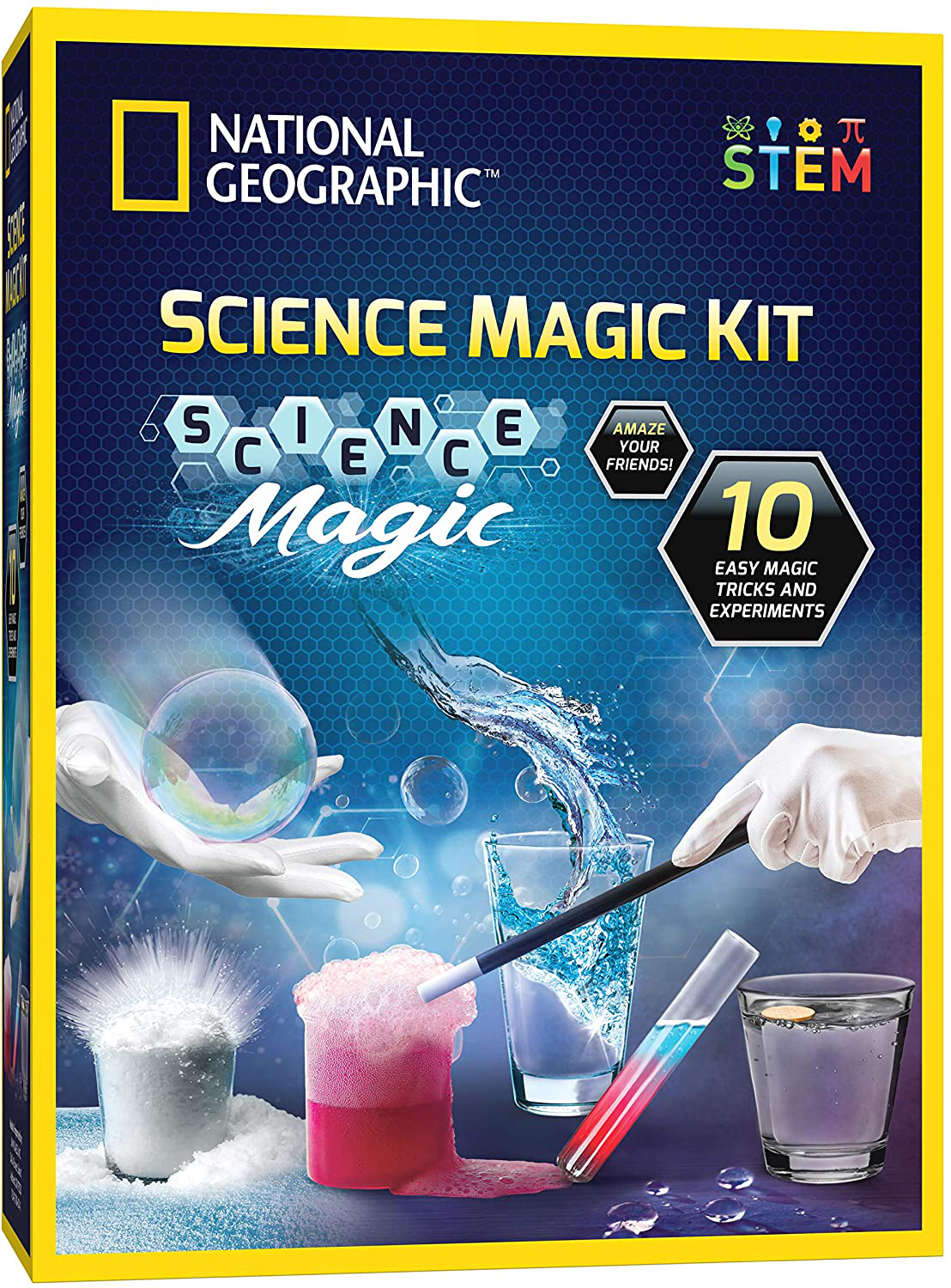 Skørter | NATIONAL GEOGRAPHIC Magical Chemistry Kit - Perform 10 Incredible Simple Tricks with Science, Create a Magic Show with White Gloves and Magic Wand
