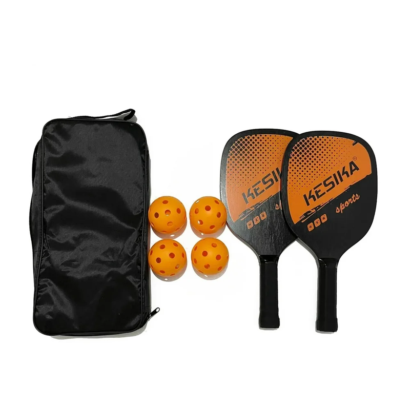 Skorter | 6 Piece Pickleball Paddle Set with 4 Pickleball Balls and Carrying Case