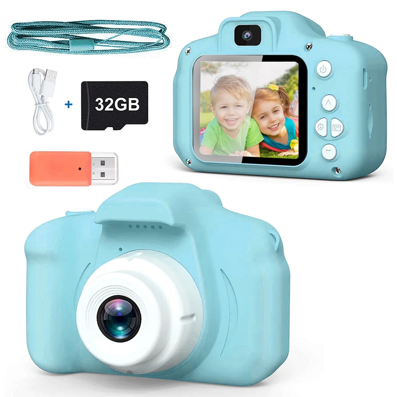 Skørter | Kids 1080P HD 20MP Digital Camera with 32GB SD card