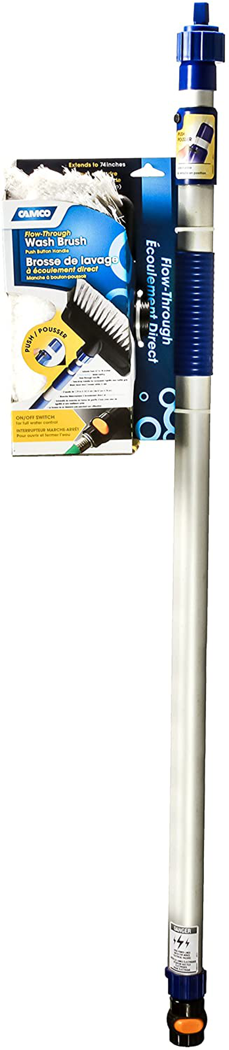 Skørter | Camco 43633 RV Flow-Through Washing Brush with Adjustable Handle