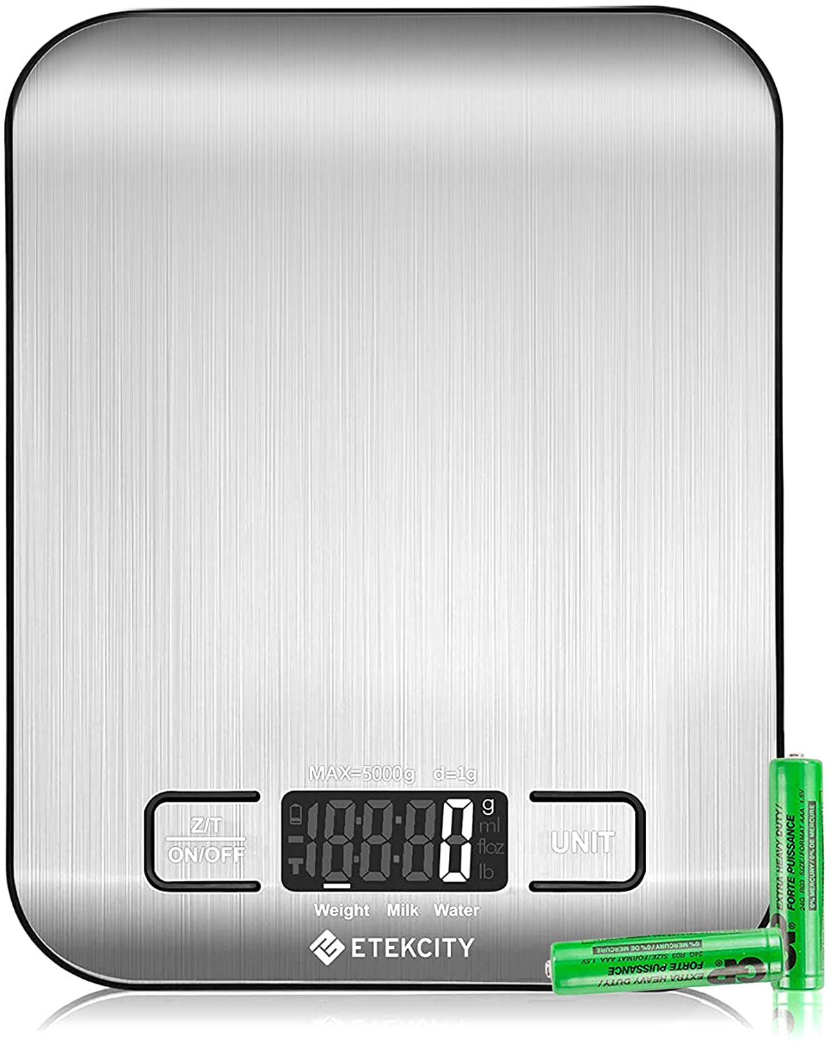 Skorter | Etekcity Nutrition Kitchen Scale, Digital Gram and Ounce for Weight Loss, Baking, Cooking, Keto and Meal Prep, Large, 304 Stainless Steel