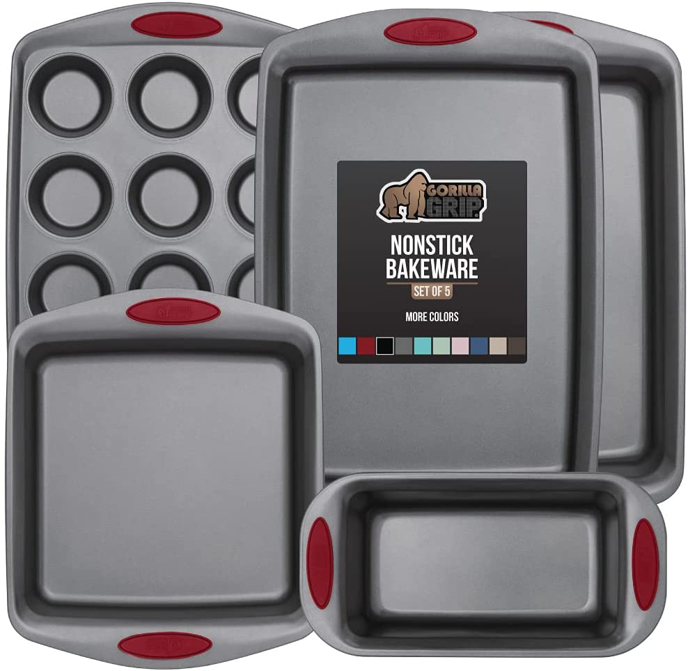 Skørter | Multipack Gorilla Grip Bakeware Sets, Nonstick, Heavy Duty Carbon Steel